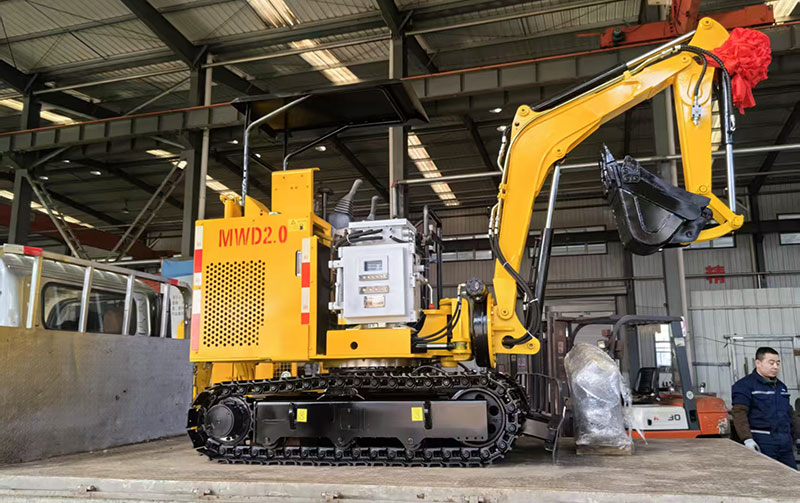 山東礦安重工有限公司自主研發MWD2.0小型挖掘機裝車發貨 山東礦安重工有限公司自主研發MWD2.0小型挖掘機裝車發貨